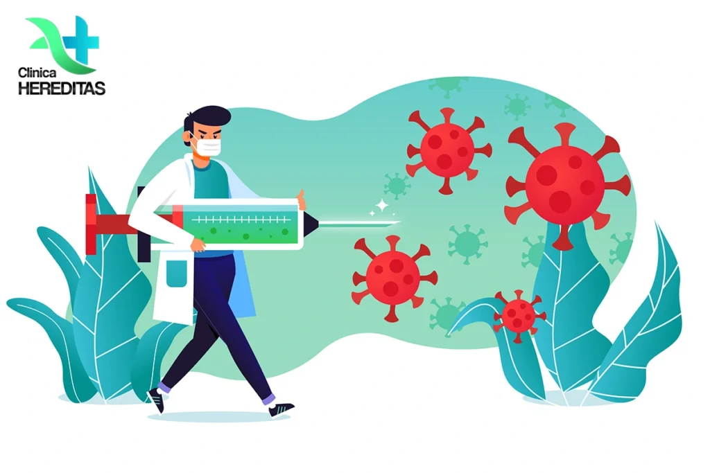 ilustratie-doctor-care-se-lupta-cu-virusi